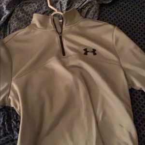 Gray under amor quarter zip